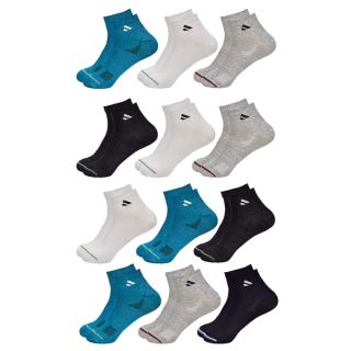Lightning Deal -  Solid Ankle Socks for Men (12 Pairs) at Rs.16 Each !! 